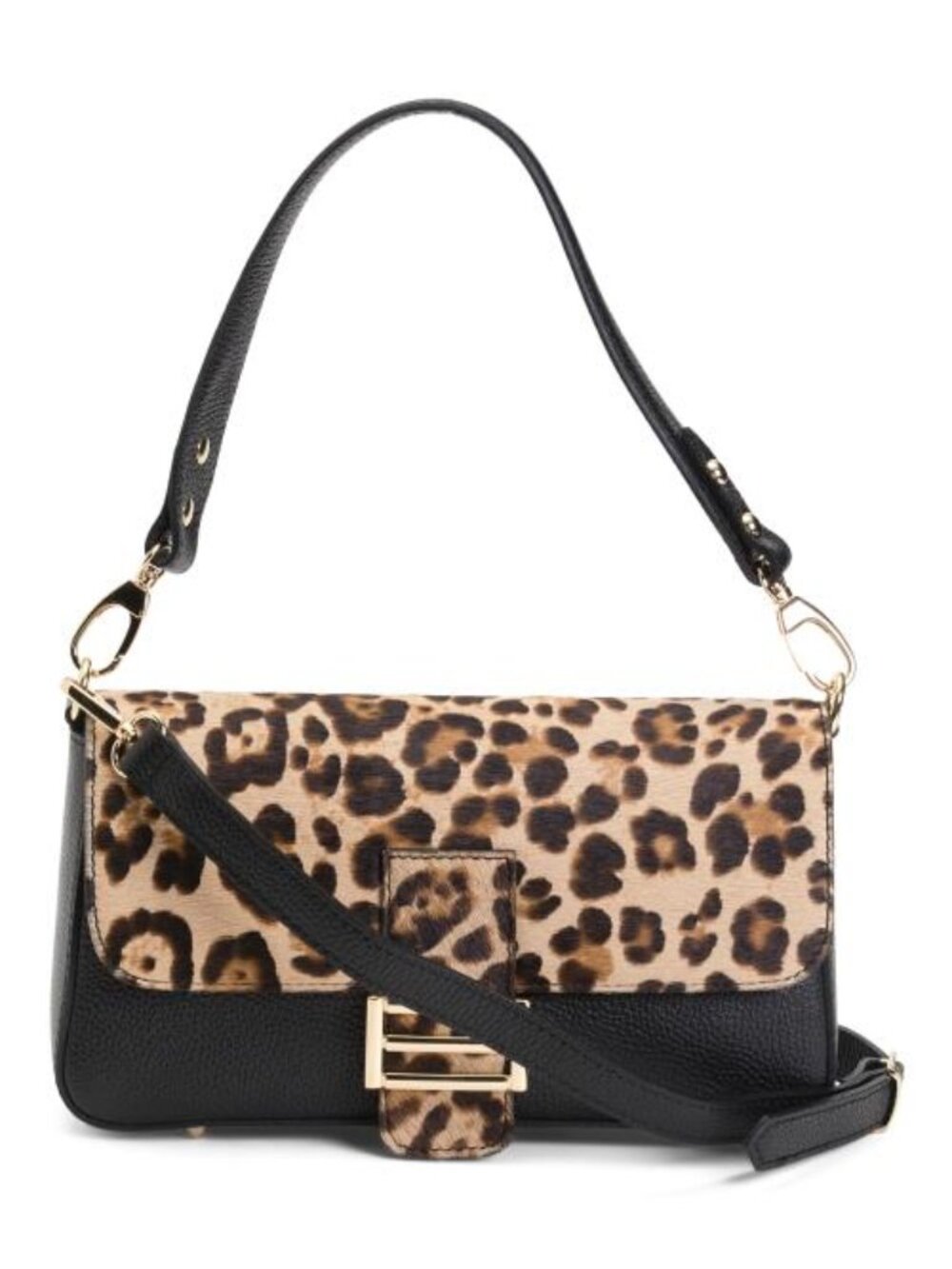 DIVINA FIRENZE Made In Italy Leather Body Baguette